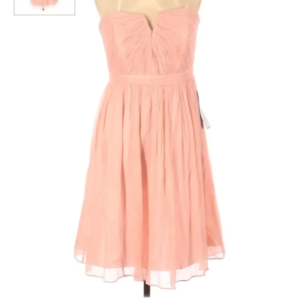 NWT J. Crew 100% Silk Pink Cocktail Mini 👗 Sz 12